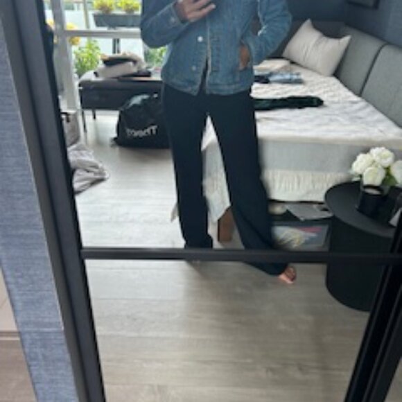 Free People Jean Jacket with Faux Fur Lining - Picture 4 of 5